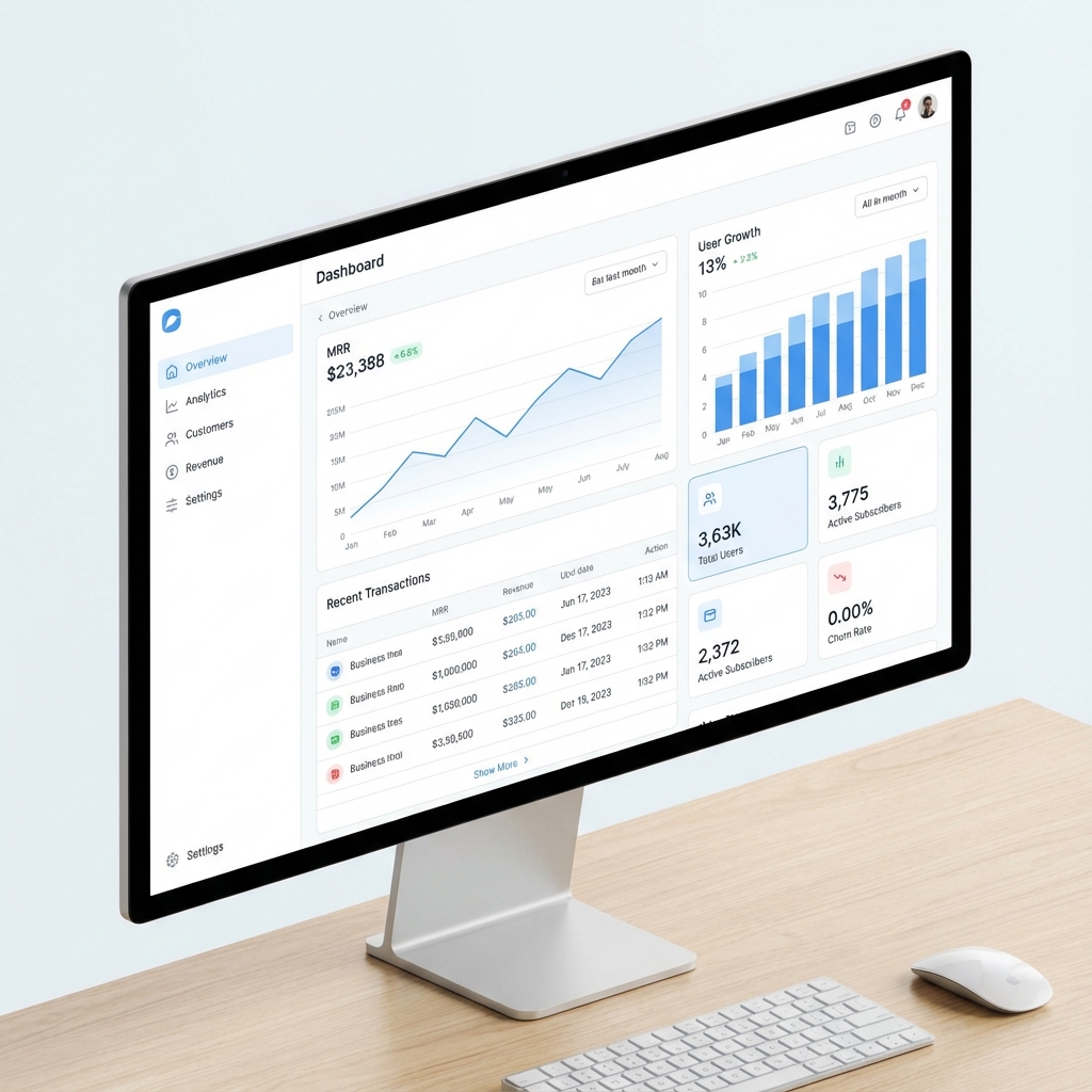 SaaS Product Dashboard Mockup